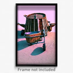Pixel Art Poster - Warped Barrow (8 Bit Psychedelic Trippy Video Game Print)