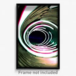 Pixel Art Poster - Warped Tunnel (8 Bit Psychedelic Trippy Video Game Print)