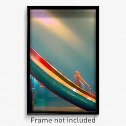 Pixel Art Poster - Realistic Slide (8 Bit Psychedelic Trippy Video Game Print)