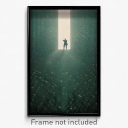 Pixel Art Poster - Dreary Matrix (8 Bit Psychedelic Trippy Video Game Print)