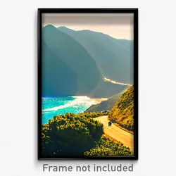 Pixel Art Poster - Grandiose Coast (8 Bit Psychedelic Trippy Video Game Print)