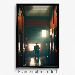 Pixel Art Poster - Deadly Safehouse (8 Bit Psychedelic Trippy Video Game Print)