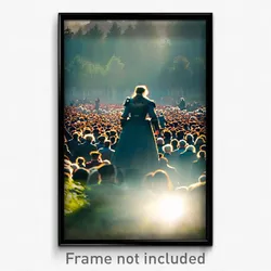 Pixel Art Poster - Crowded Moor (8 Bit Psychedelic Trippy Video Game Print)