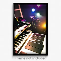 Pixel Art Poster - Distinct Music Studio (8 Bit Psychedelic Video Game Print)