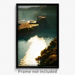 Pixel Art Poster - Ancient Inlet (8 Bit Psychedelic Trippy Video Game Print)