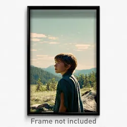 Pixel Art Poster - Thoughtful Wilderness (8 Bit Psychedelic Video Game Print)
