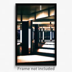 Pixel Art Poster - Unkempt Meeting Place (8 Bit Psychedelic Video Game Print)