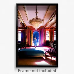 Pixel Art Poster - Glamorous Parsonage (8 Bit Psychedelic Video Game Print)