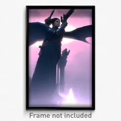 Pixel Art Poster - Basic Protectorate (8 Bit Psychedelic Video Game Print)
