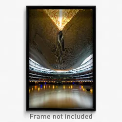 Pixel Art Poster - Cavernous Barbican (8 Bit Psychedelic Video Game Print)