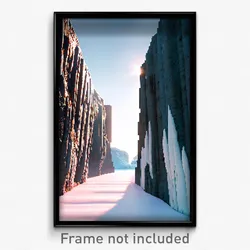 Pixel Art Poster - Arctic Wall (8 Bit Psychedelic Trippy Weird Video Game Print)
