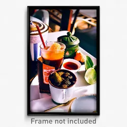 Pixel Art Poster - Hidden Thai Tea (8 Bit Psychedelic Trippy Video Game Print)