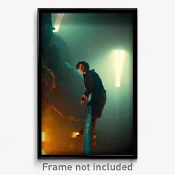 Pixel Art Poster - Dim Climb (8 Bit Psychedelic Trippy Weird Video Game Print)