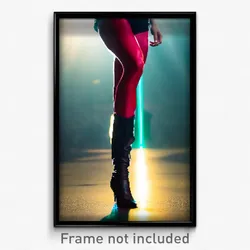 Pixel Art Poster - Huge Leg (8 Bit Psychedelic Trippy Weird Video Game Print)