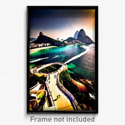 Pixel Art Poster - Remarkable Rio De Janeiro (8 Bit Video Game Print)