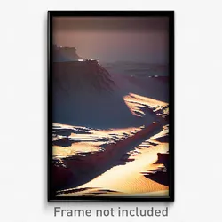 Pixel Art Poster - Wiry Desert (8 Bit Psychedelic Trippy Weird Video Game Print)