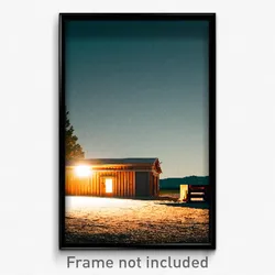 Pixel Art Poster - Important Outbuilding (8 Bit Psychedelic Video Game Print)