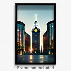 Pixel Art Poster - Glass Stockholm (8 Bit Psychedelic Trippy Video Game Print)