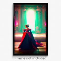 Pixel Art Poster - Lavish Ego Exploration (8 Bit Psychedelic Video Game Print)