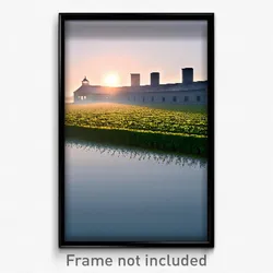 Pixel Art Poster - Calm Granary (8 Bit Psychedelic Trippy Video Game Print)