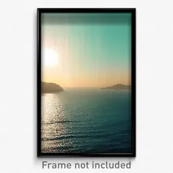 Pixel Art Poster - Admirable Seascape (8 Bit Psychedelic Video Game Print)