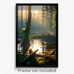 Pixel Art Poster - Noted Bog (8 Bit Psychedelic Trippy Weird Video Game Print)