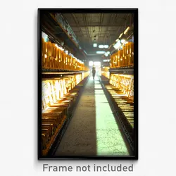 Pixel Art Poster - Dry Aisle (8 Bit Psychedelic Trippy Weird Video Game Print)