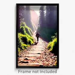 Pixel Art Poster - Made Up Trail (8 Bit Psychedelic Trippy Video Game Print)