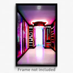 Pixel Art Poster - Elaborate Closet (8 Bit Psychedelic Trippy Video Game Print)