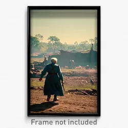 Pixel Art Poster - Elderly Clearing (8 Bit Psychedelic Trippy Video Game Print)