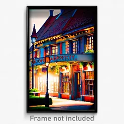 Pixel Art Poster - Quaint Baronetcy (8 Bit Psychedelic Trippy Video Game Print)