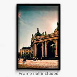 Pixel Art Poster - Dramatic Vienna (8 Bit Psychedelic Trippy Video Game Print)