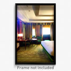 Pixel Art Poster - Warlike Hotel Room (8 Bit Psychedelic Video Game Print)