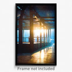 Pixel Art Poster - International State (8 Bit Psychedelic Video Game Print)