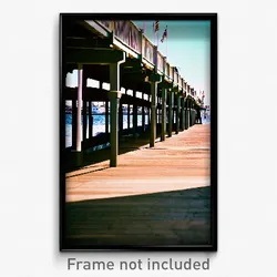 Pixel Art Poster - Important Wharf (8 Bit Psychedelic Trippy Video Game Print)