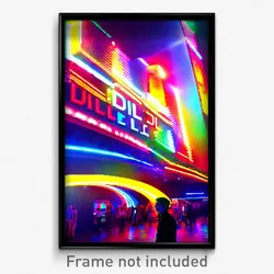 Pixel Art Poster - Vivid Dell (8 Bit Psychedelic Trippy Weird Video Game Print)