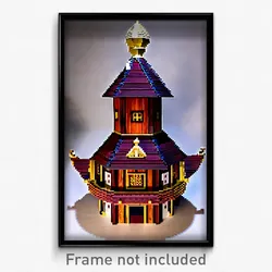 Pixel Art Poster - Wooden Baronetcy (8 Bit Psychedelic Trippy Video Game Print)