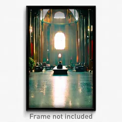 Pixel Art Poster - Ample Resting Place (8 Bit Psychedelic Video Game Print)