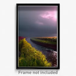 Pixel Art Poster - Gloomy Ditch (8 Bit Psychedelic Trippy Video Game Print)