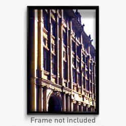 Pixel Art Poster - Shifty Historical Architecture (8 Bit Video Game Print)
