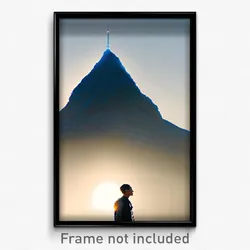 Pixel Art Poster - Extra Small Peak (8 Bit Psychedelic Trippy Video Game Print)