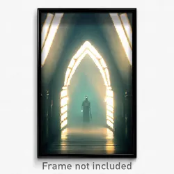 Pixel Art Poster - Mysterious Passage (8 Bit Psychedelic Video Game Print)