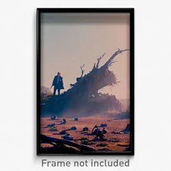 Pixel Art Poster - Unkempt Tableau (8 Bit Psychedelic Trippy Video Game Print)