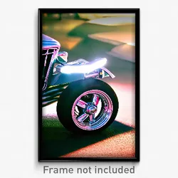 Pixel Art Poster - Clear Wheels (8 Bit Psychedelic Trippy Video Game Print)