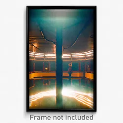 Pixel Art Poster - Underground Fells (8 Bit Psychedelic Trippy Video Game Print)
