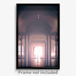 Pixel Art Poster - Square Asylum (8 Bit Psychedelic Trippy Video Game Print)