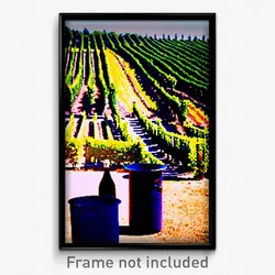 Pixel Art Poster - Notable Vineyard (8 Bit Psychedelic Trippy Video Game Print)