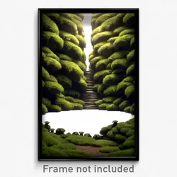 Pixel Art Poster - Humongous Burrow (8 Bit Psychedelic Trippy Video Game Print)
