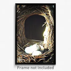 Pixel Art Poster - Agitated Nest (8 Bit Psychedelic Trippy Video Game Print)