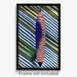 Pixel Art Poster - Striped Morass (8 Bit Psychedelic Trippy Video Game Print)